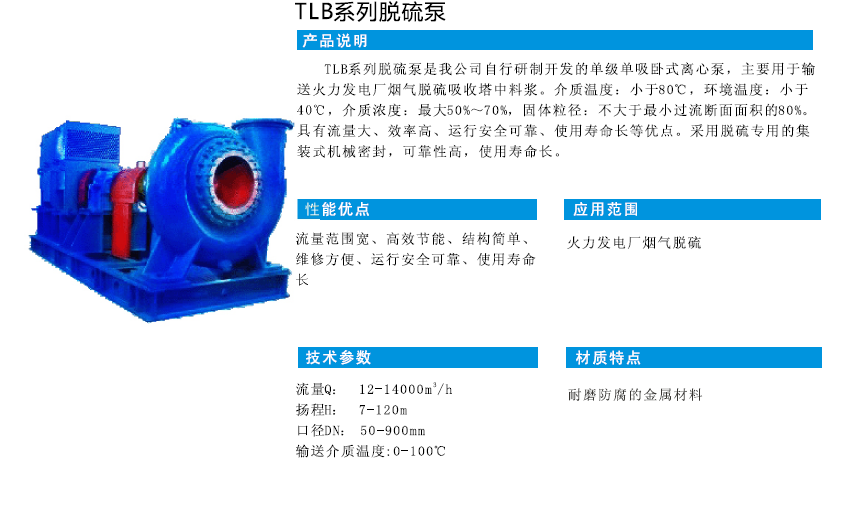 TLB系列脫硫循環泵